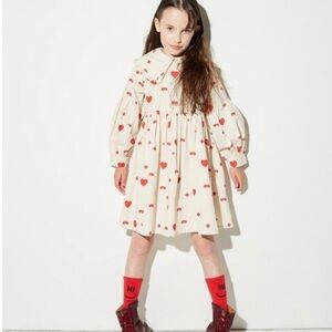 Charming Heart Print Kids Dress by Beau Loves nwt sizes 2t and 8